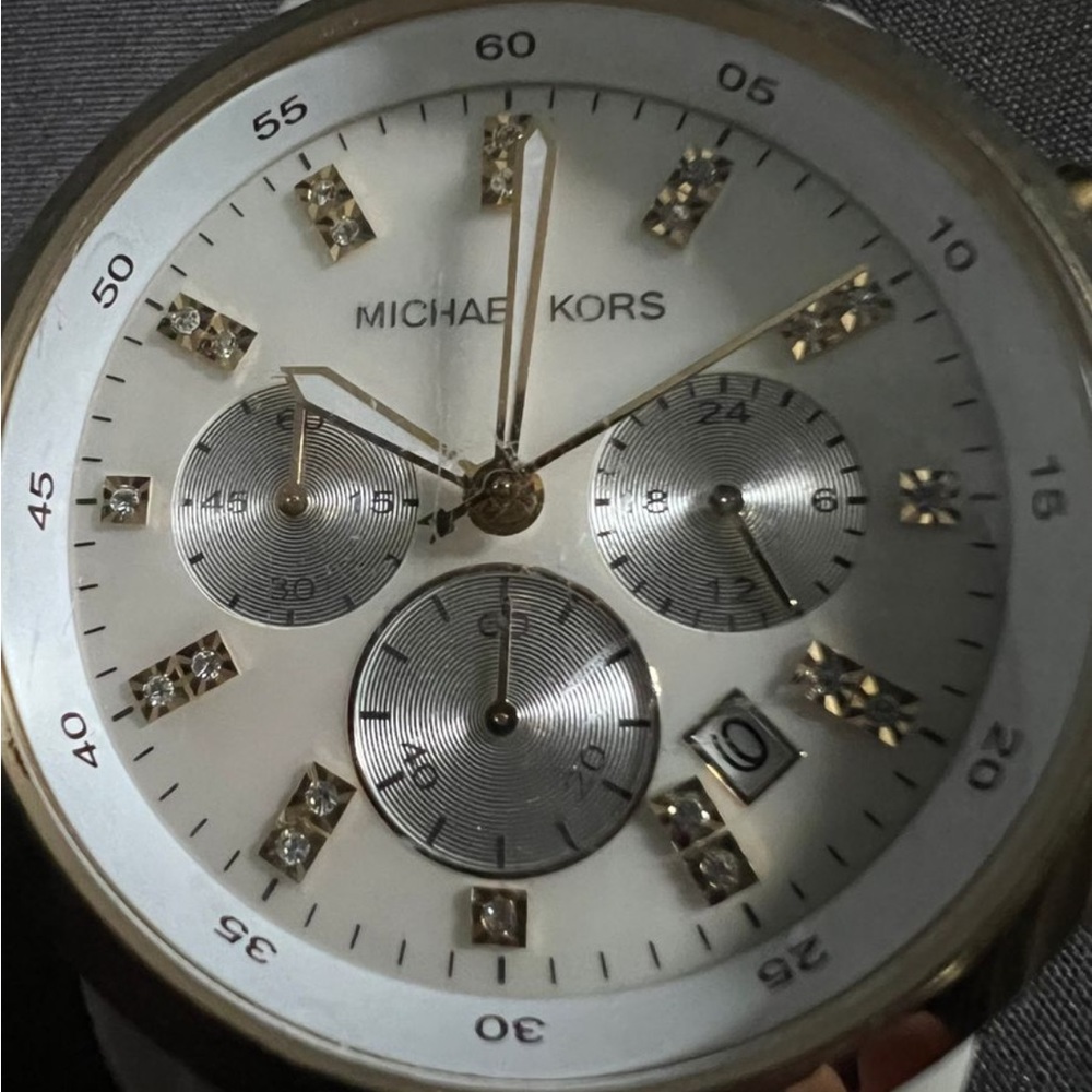 Michael Kors white ceramic watch